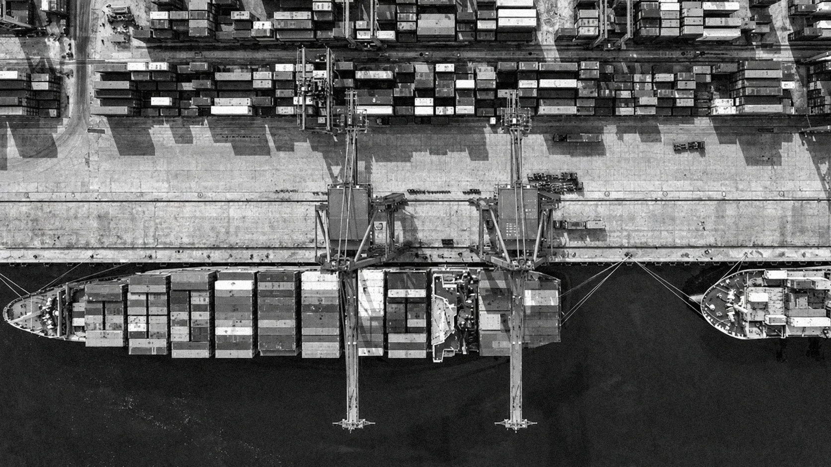 Container shipping yard
